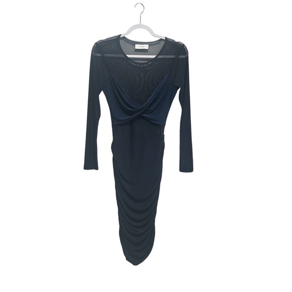Nightcap Mesh Twist Dress in Blue, New with Tags - Picture 3 of 7